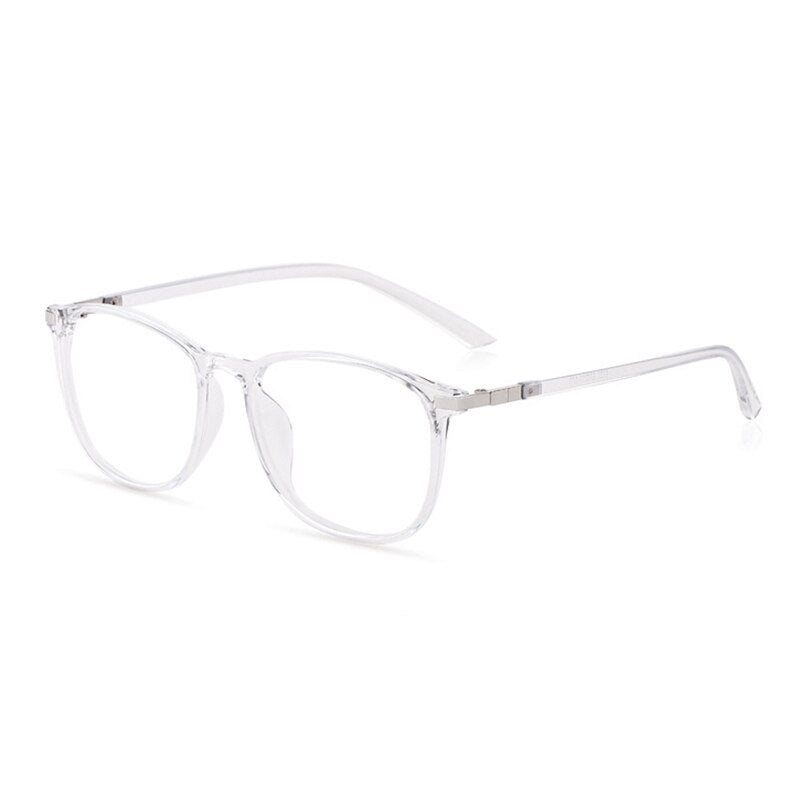 Hotony Women's Full Rim Square Acetate Frame Eyeglasses 6621 Full Rim Hotony white  