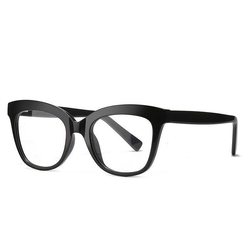 Hotochki Women's Full Rim Cat Eye TR-90 Resin Frame Eyeglasses 2017 Full Rim Hotochki black  