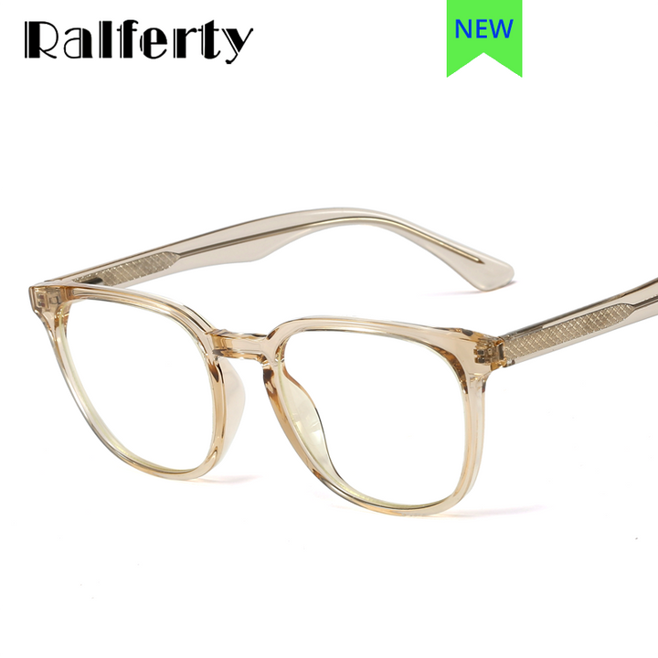 Ralferty Women's Eyeglasses Square TR90 Anti Blue Light F93391 Anti Blue Ralferty   