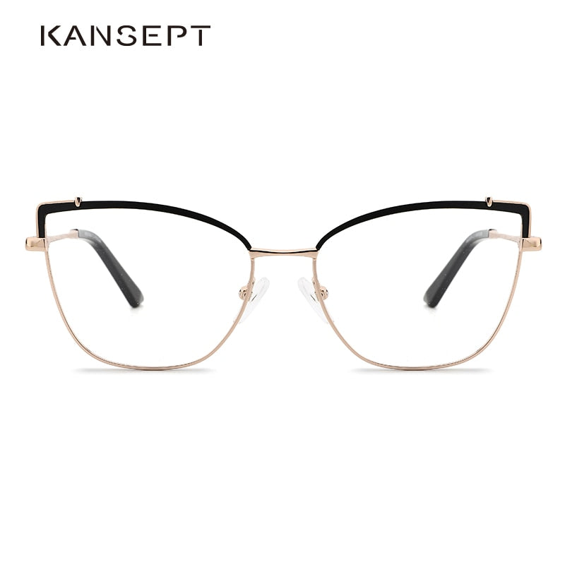Women's Eyeglasses Cat Eye Metal Frame Mg3574 Frame Kansept   