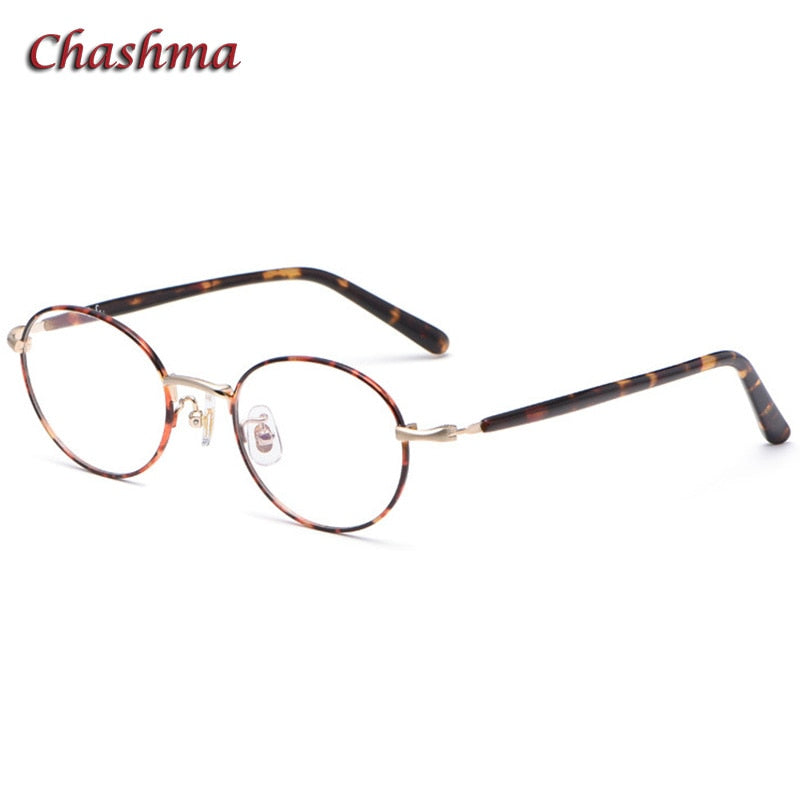 Chashma Ochki Unisex Full Rim Small Round Titanium Eyeglasses 2006 Full Rim Chashma Ochki   