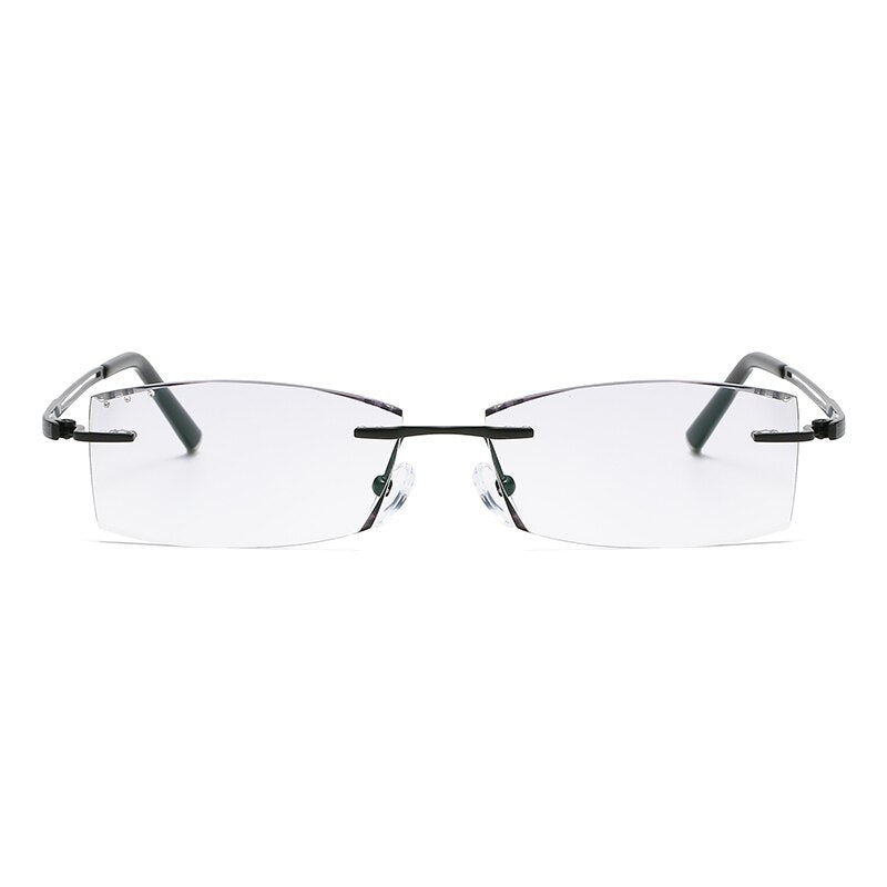 Zirosat 630HT Unisex Eyeglasses Pure Titanium Rimless Diamond Cutting Rimless Zirosat   