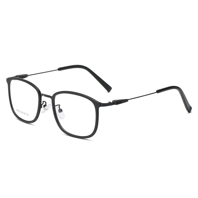 Reven Jate Unisex Eyeglasses 825 Square Frame Reven Jate black  