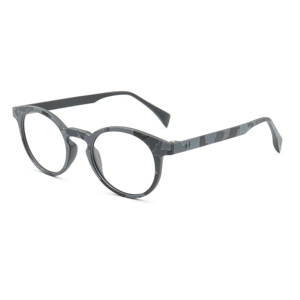 CCSpace Unisex Full Rim Round Tr 90 Titanium Frame Eyeglasses 49983 Full Rim CCspace C7  