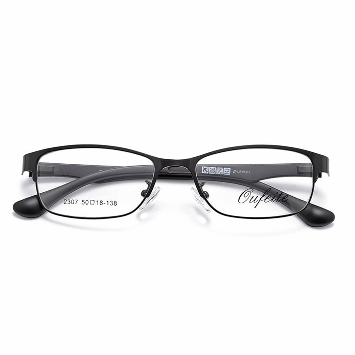 Women's Full Rim Oval Alloy TR90 Frame Eyeglasses My2307 Full Rim Bclear black  