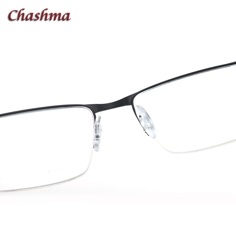 Chashma Ochki Men's Semi Rim Square Alloy Eyeglasses 9218 Semi Rim Chashma Ochki   