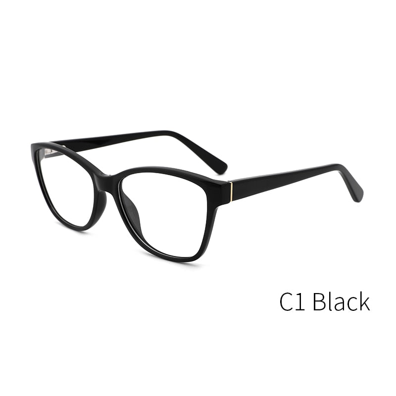 Kansept Women's Full Rim Cat Eye Acetate Frame Eyeglasses Fg6002 Full Rim Kansept black  