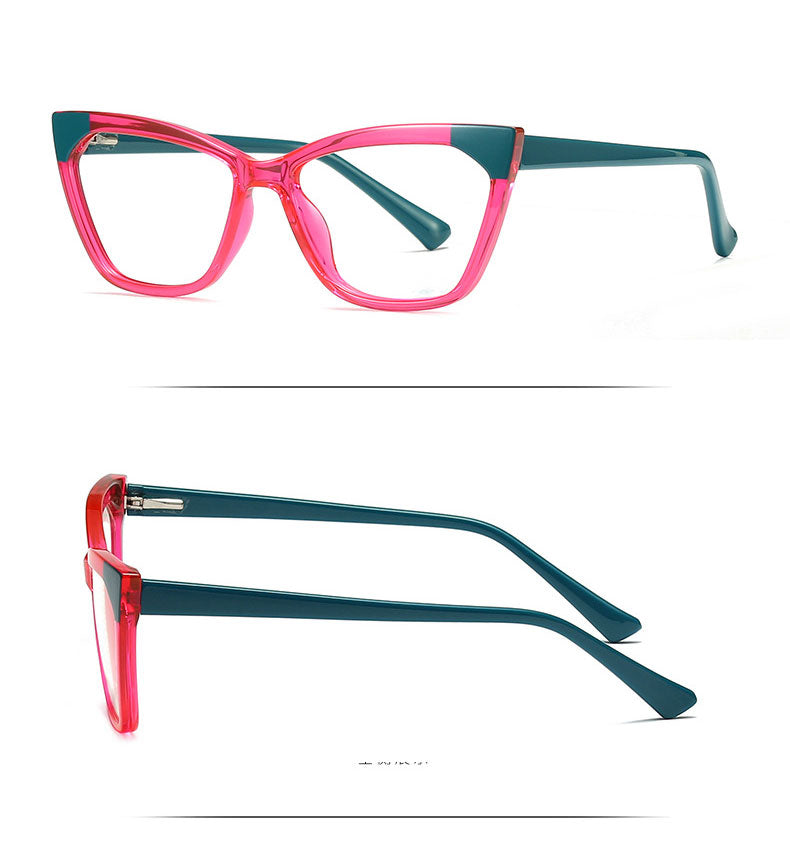 Hotony Women's Full Rim Cat Eye TR 90 Frame Eyeglasses 2040 Full Rim Hotony   