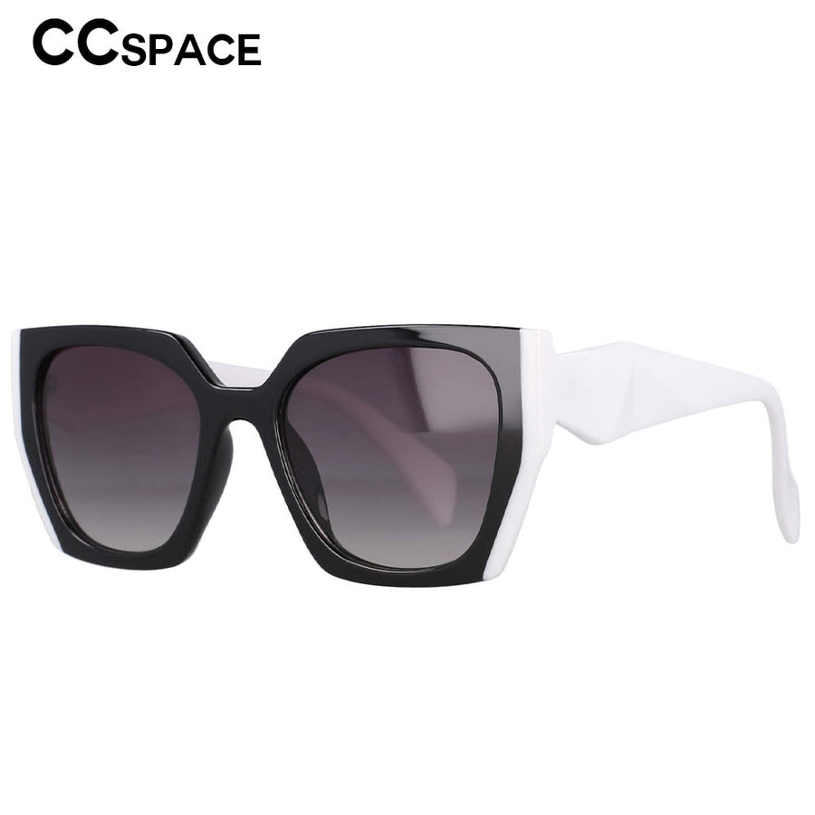 CCSpace Women's Full Rim Square Cat Eye Resin Frame Sunglasses 53222 Sunglasses CCspace Sunglasses   