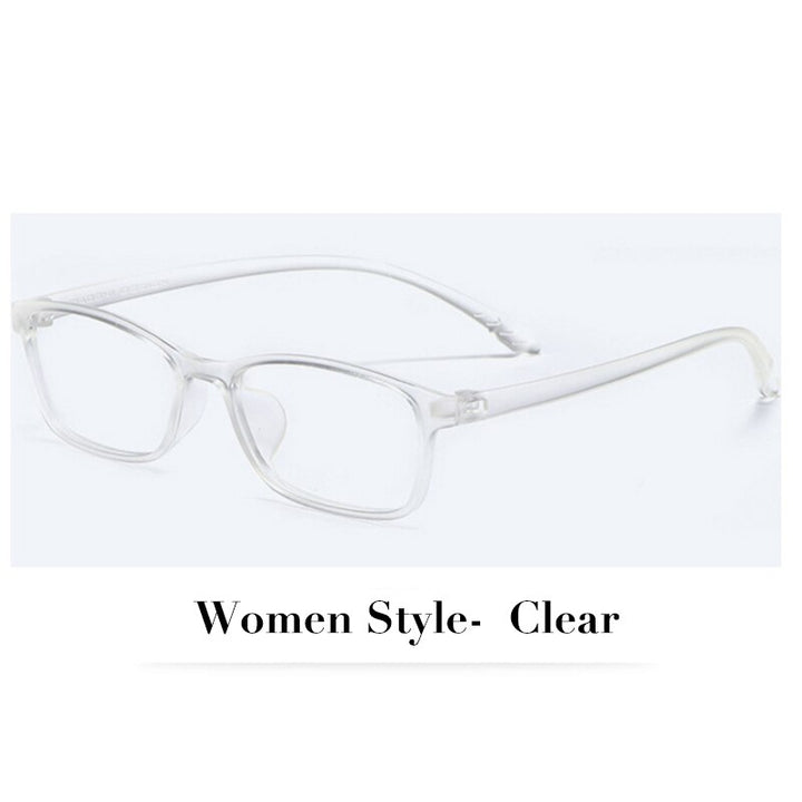Hotochki Unisex Full Rim TR-90 Resin Frame Eyeglasses X1x2 Full Rim Hotochki WomenStyle-Clear  