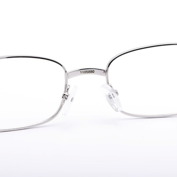 Muzz Men's Full Rim Rectangle Alloy Frame Wood Temple Eyeglasses 1105880 Full Rim Muzz   