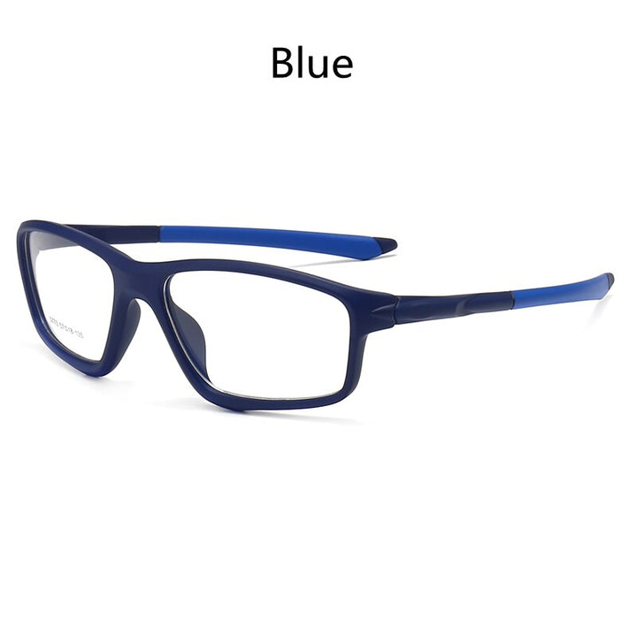 KatKani Men's Full Rim TR 90 Resin Frame Sports Eyeglasses 5773 Sport Eyewear KatKani Eyeglasses Blue  
