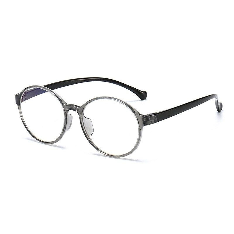 Yimaruili Unisex Children's Full Rim Acetate Frame Eyeglasses YKF2040 Full Rim Yimaruili Eyeglasses Gray Black  