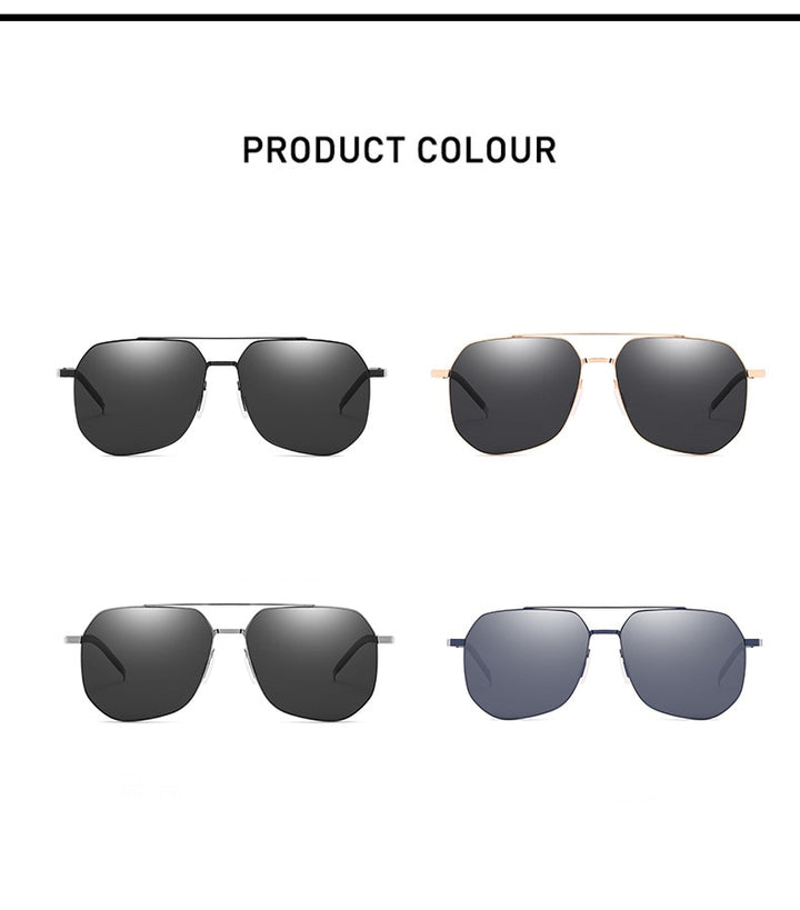 Yimaruili Unisex Full Rim Alloy Frame Polarized Sunglasses ZM8072C Sunglasses Yimaruili Sunglasses   
