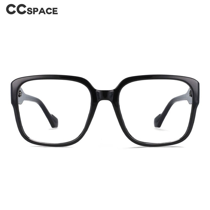 CCSpace Unisex Full Rim Oversized Square Resin Frame Eyeglasses 54014 Full Rim CCspace   