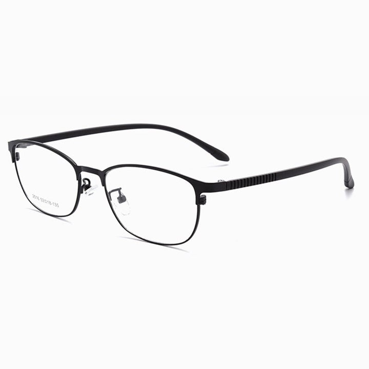 Hotony Unisex Full/Semi Rim Alloy Frame Eyeglasses 2516 Semi Rim Hotony Black-Full Rim  