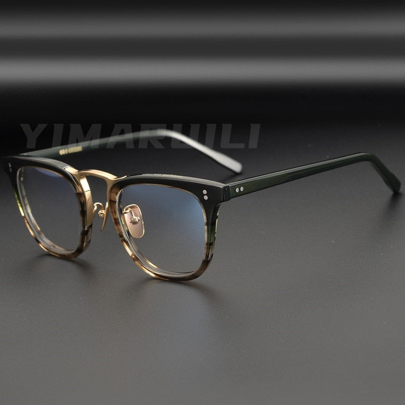 Yimaruili Men's Full Rim Acetate Frame Eyeglasses Y001 Full Rim Yimaruili Eyeglasses   