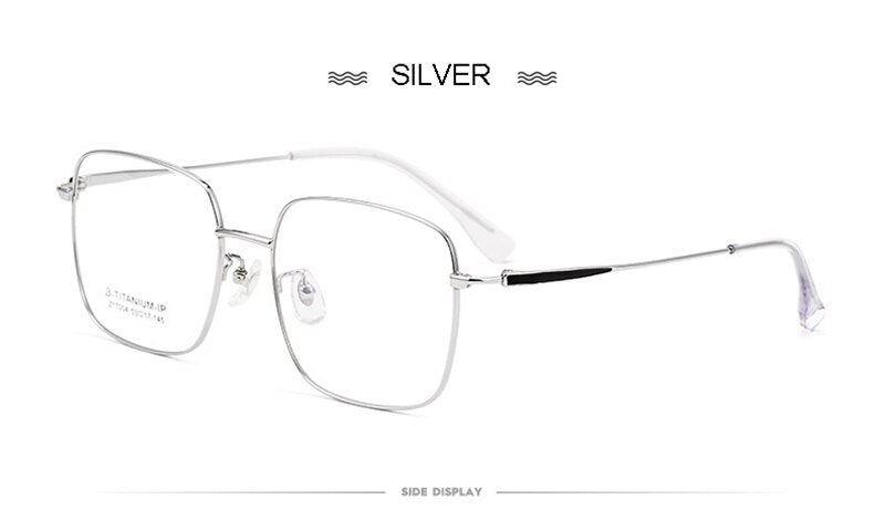 Aissuarvey Oversize Square Full Rim Titanium Frame Unisex Eyeglasses Z17004 Full Rim Aissuarvey Eyeglasses   