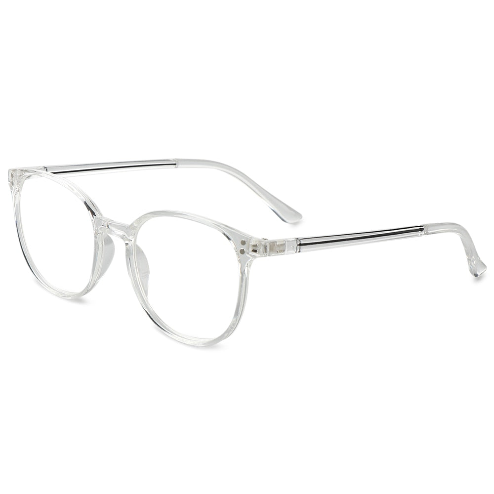 High-Definition Reading Glasses Unisex Ultralight Pc Frames Glasses Vision Care Eyewear +1.00~4.00 Reading Glasses Gootrades +100 Transparent 