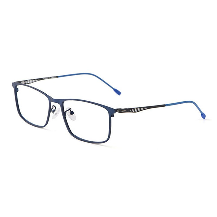Hotochki Men's Full Rim Alloy Frame Eyeglasses 8835 Full Rim Hotochki Blue  