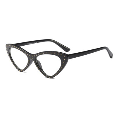 Ralferty Women's Full Rim Oval Cat Eye Acetate Eyeglasses F95130 Full Rim Ralferty black  