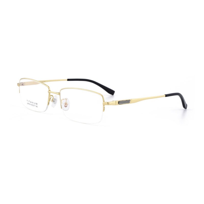 Hotochki Men's Titanium Memory Alloy Frame Eyeglasses Lr7818 Frame Hotochki Gold  