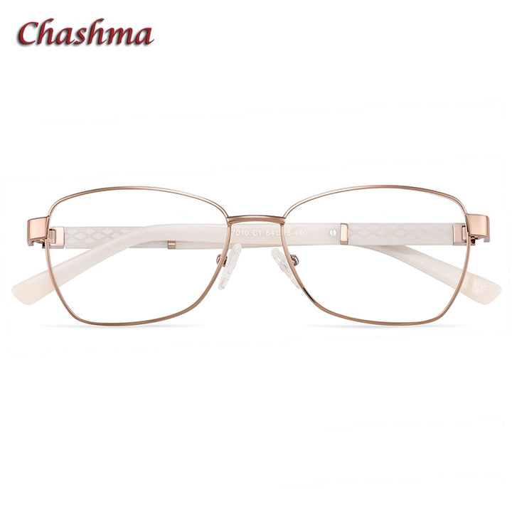 Chashma Ochki Women's Full Rim Square Acetate Alloy Eyeglasses 7010 Full Rim Chashma Ochki   