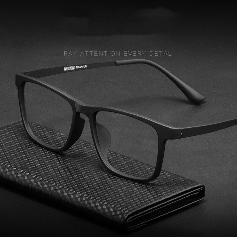 Hdcrafter Unisex Full Rim Square TR 90 Titanium Frame Eyeglasses 3068h Full Rim Hdcrafter Eyeglasses   