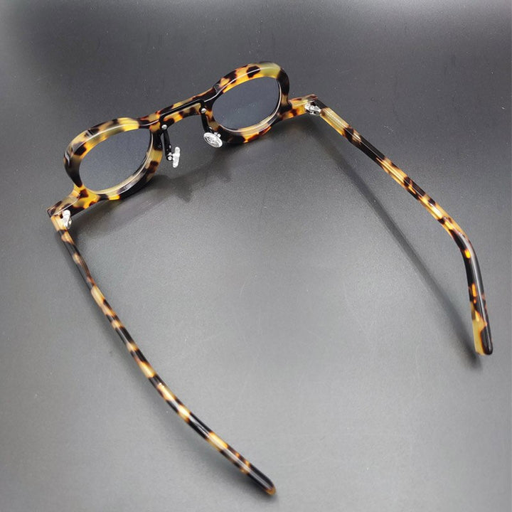 Unisex Handcrafted Oval Acetate Frame Eyeglasses Customizable Lenses Frame Yujo   