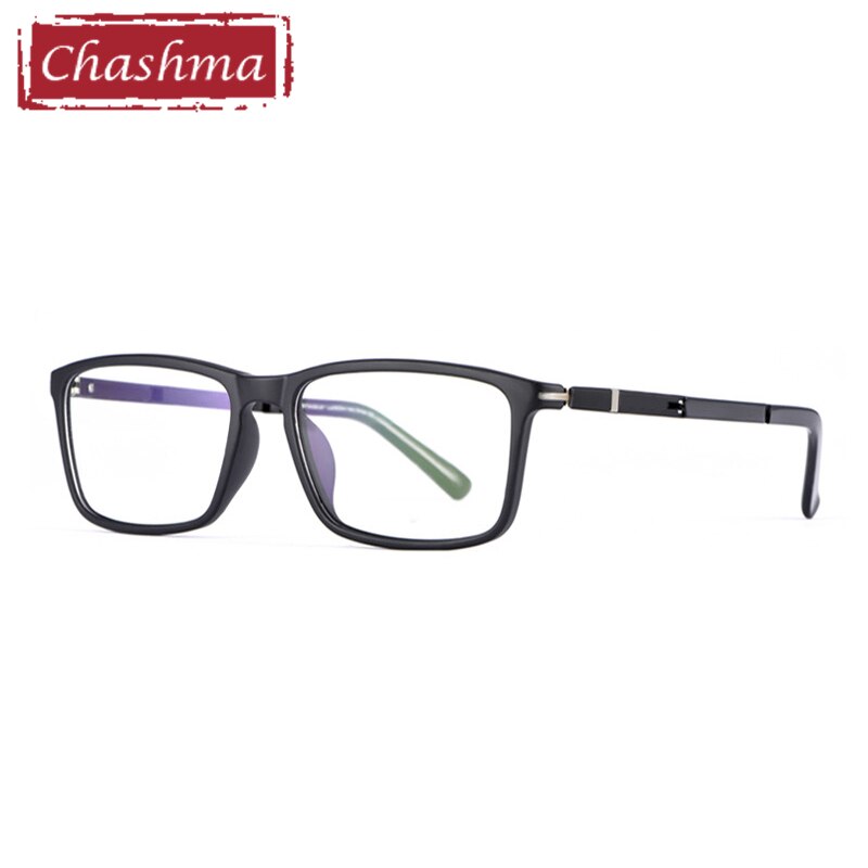 Chashma Men's Full Rim Square Tr 90 Alloy Eyeglasses 9164 Full Rim Chashma   