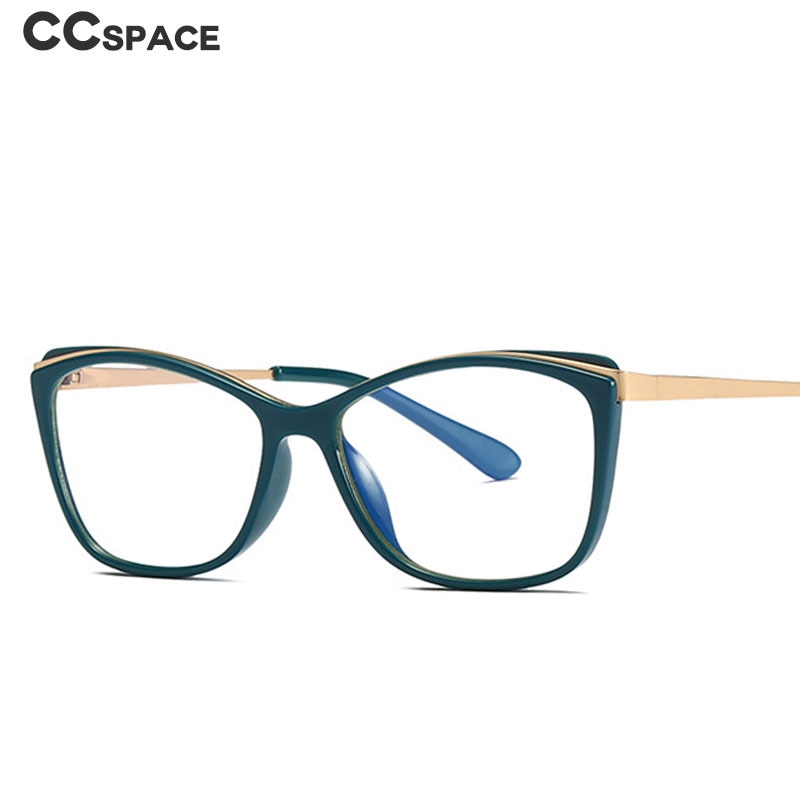 CCspace Women's Full Rim Rectangle Cat Eye Frame Eyeglasses 49399 Full Rim CCspace   