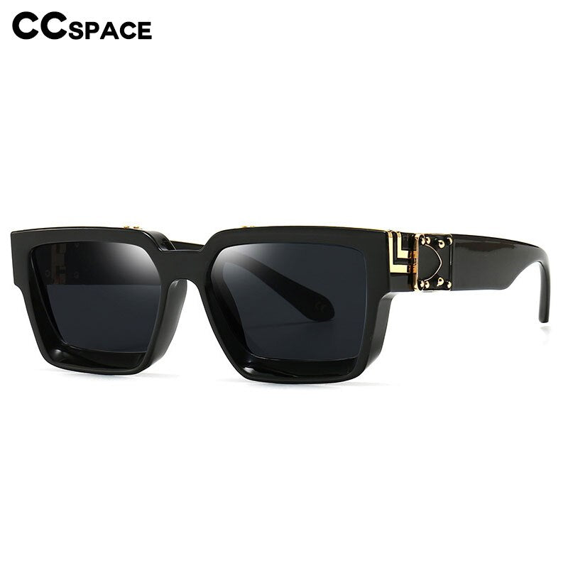 CCspace Unisex Full Rim Square Resin Frame Sunglasses 46167 Sunglasses CCspace Sunglasses   