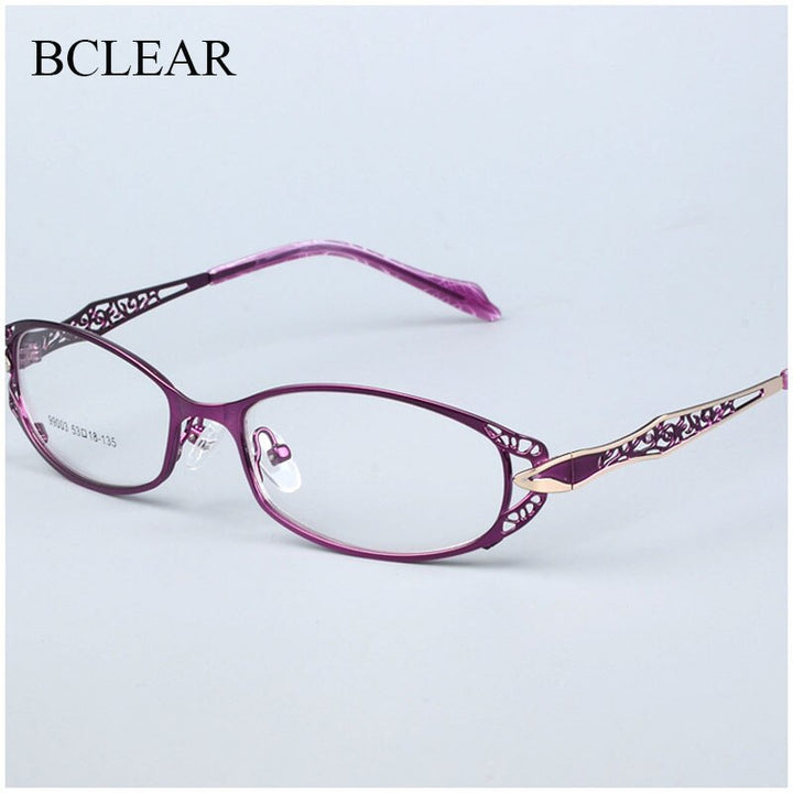 Bclear Women's Eyeglasses Alloy 99003 Frame Bclear Purple  
