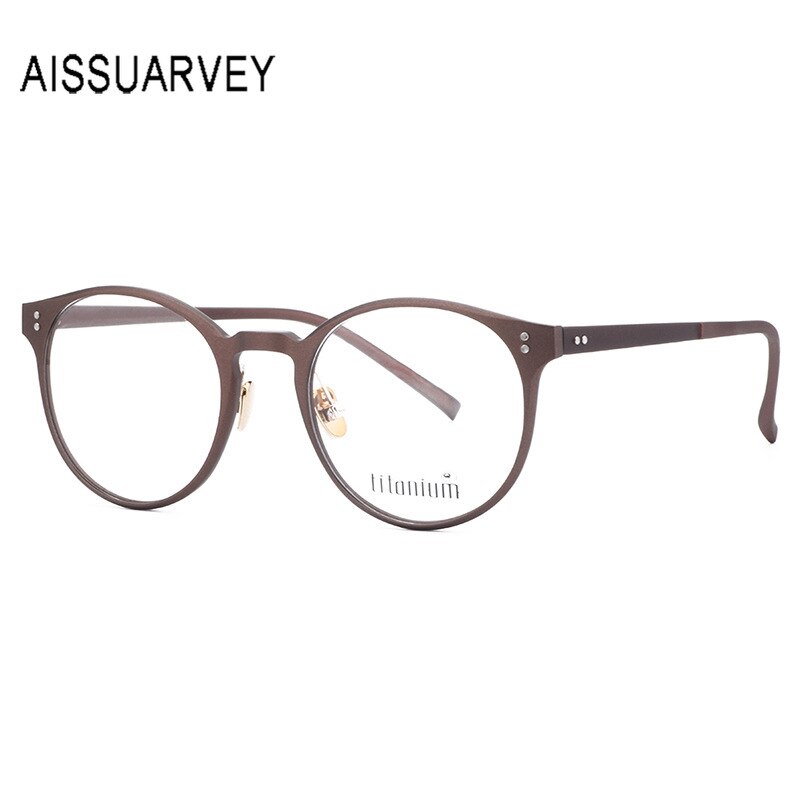 Aissuarvey Ultem Metal Round Full Rim Frame Unisex Eyeglasses Acetate Temples 9003 Full Rim Aissuarvey Eyeglasses C4 CN 