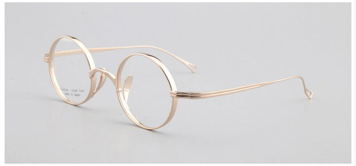 Aissuarvey Small Round Full Titanium Rim Frame Eyeglasses Unisex Frame Aissuarvey Eyeglasses   