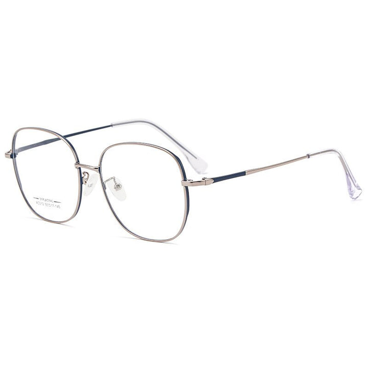 Hotony Unisex Full Rim Aluminum Magnesium Alloy Frame Eyeglasses AC012 Full Rim Hotony Blue Grey  