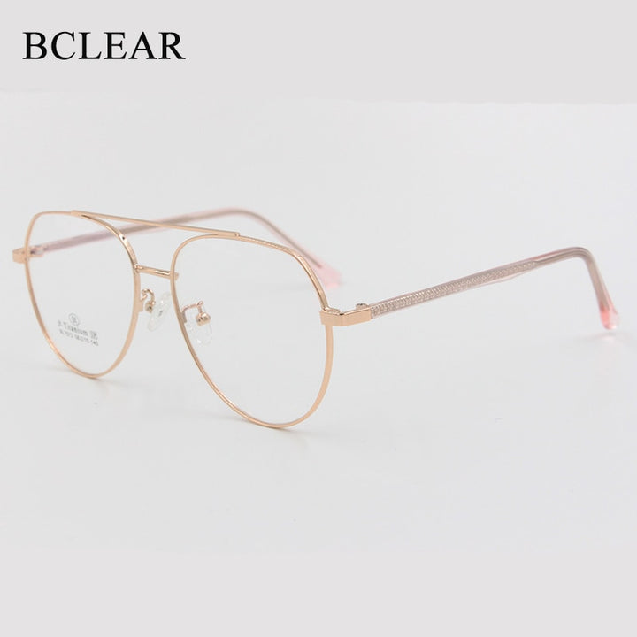 Unisex Full Rim Round Alloy Frame Eyeglasses Scbl7072 Full Rim Bclear   