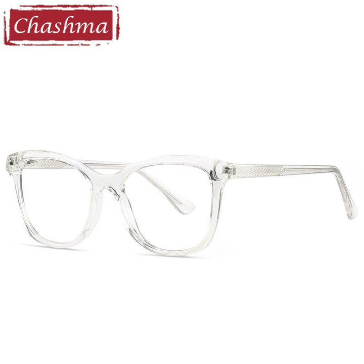 Chashma Women's Full Rim Square Acetate Eyeglasses 2019 Full Rim Chashma Transparent  