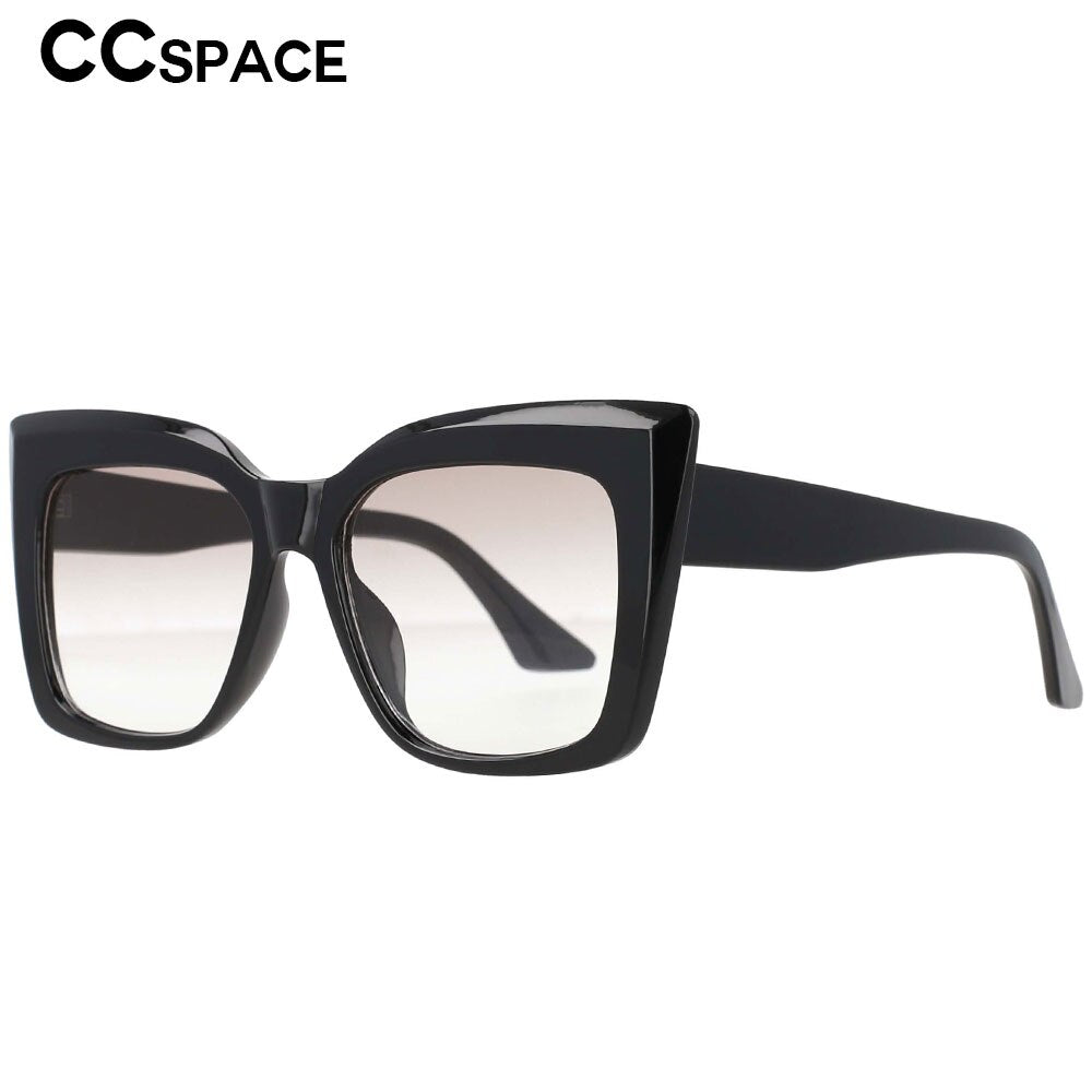 CCspace Women's Full Rim Oversized Square Cat Eye Resin Frame Sunglasses 53288 Sunglasses CCspace Sunglasses   