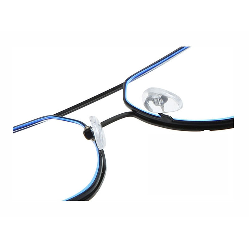 Hotony Unisex Full Rim Double Bridge Polygonal Alloy Frame Eyeglasses 60803 Full Rim Hotony   