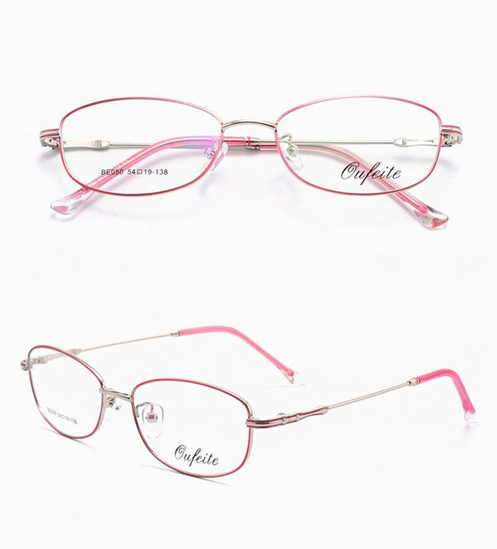 Reven Jate Full Rim Rectangle Eyeglasses Alloy Women's 050 Frames Reven Jate   