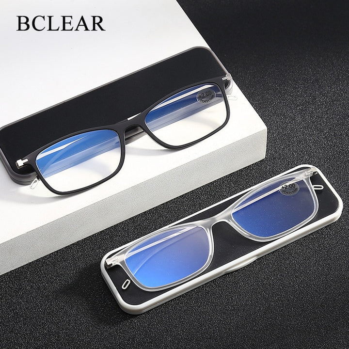 Unisex Full Rim Alloy Frame Anti Blue Light Lens Reading Glasses Xx666 Reading Glasses Bclear   