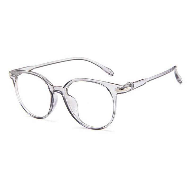 Hotochki Women's Full Rim Transparent Plastic Frame Eyeglasses 15959 Full Rim Hotochki Light Gray  