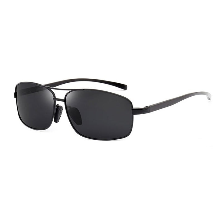 Reven Jate 2458 Men Polarized Sunglasses Uv400 Polarize Man Sunwear Sunglasses Reven Jate black-grey  