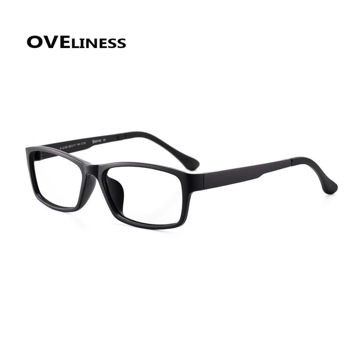 Oveliness Unisex Full Rim Square Tr 90 Titanium Eyeglasses 2126 Full Rim Oveliness black  