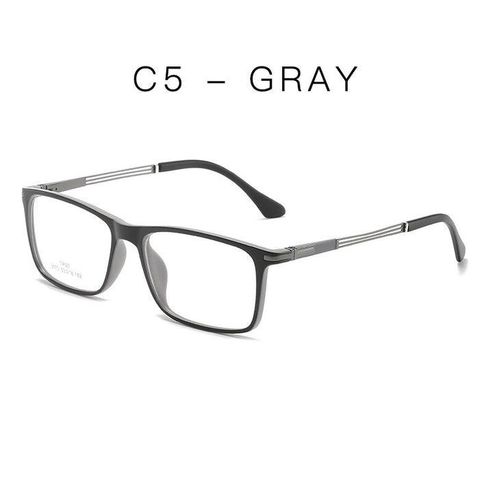 Hotochki Unisex Full Rim Aluminum Magnesium Frame Eyeglasses 9170 Full Rim Hotochki C5  