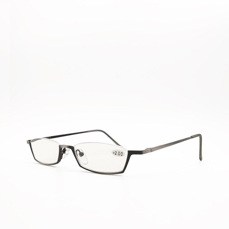 Yujo Unisex Alloy Semi Rim Square Frame Reading Glasses Y006 Reading Glasses Yujo   