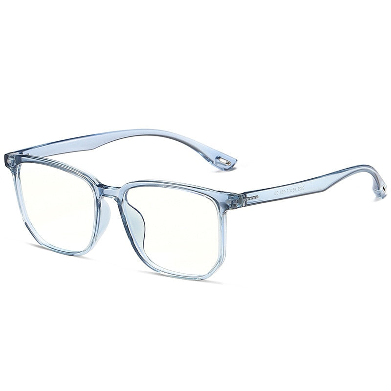 Yimaruili Unisex Full Rim Acetate Frame Eyeglasses 2023 Full Rim Yimaruili Eyeglasses Transparent Blue  