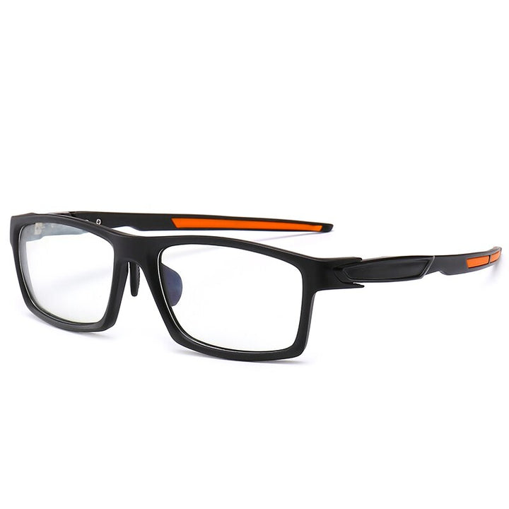 Reven Jate Men's Eyeglasses Anti-Blue Ray 6601 Photochromic Frame Reven Jate black-orange  