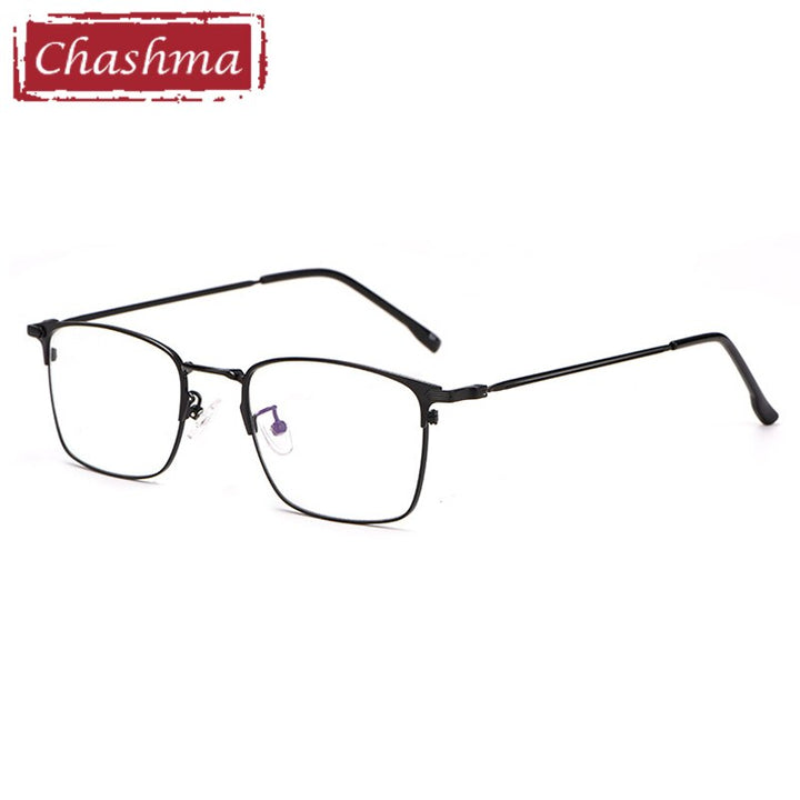 Unisex Eyeglasses Alloy 1591 Frame Chashma Black  